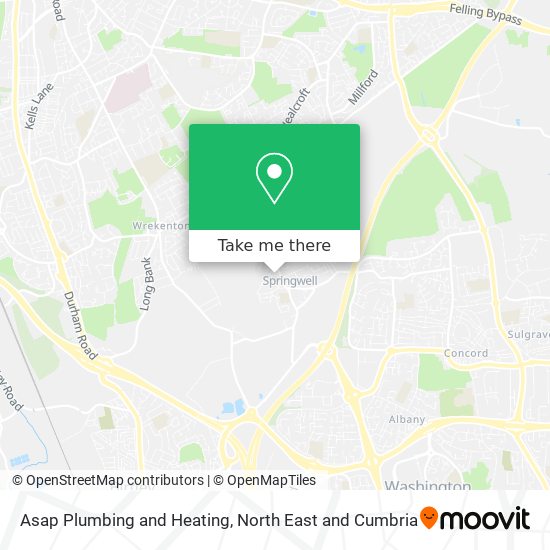 Asap Plumbing and Heating map