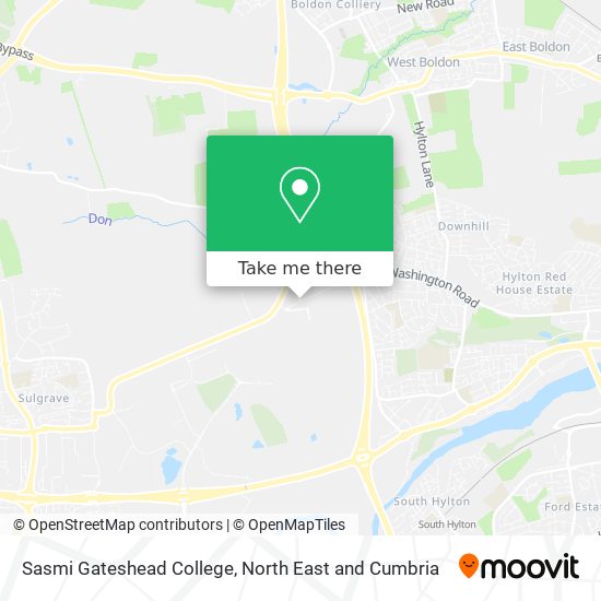Sasmi Gateshead College map