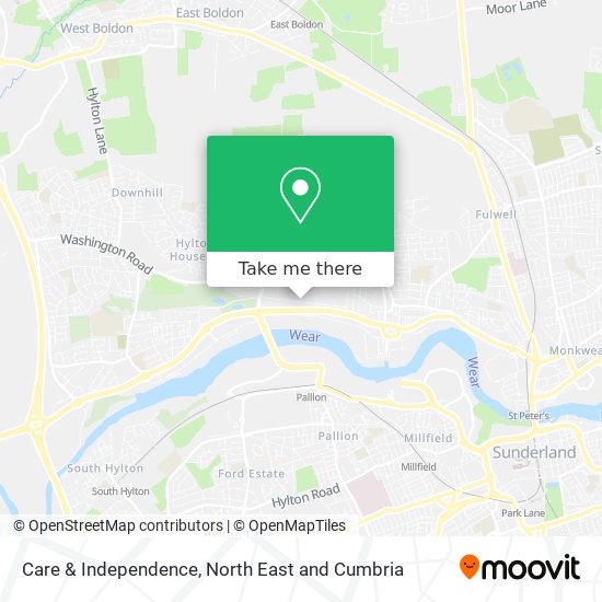 Care & Independence map