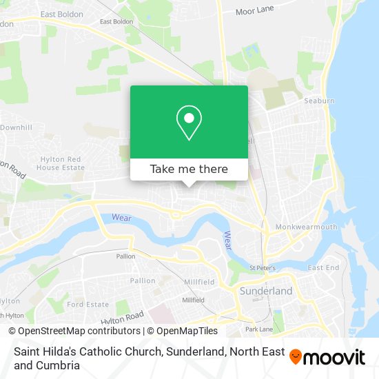 Saint Hilda's Catholic Church, Sunderland map