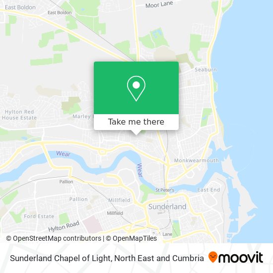 Sunderland Chapel of Light map
