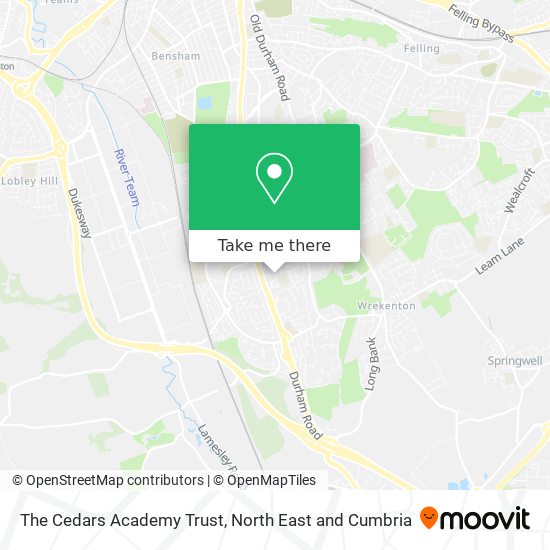 The Cedars Academy Trust map