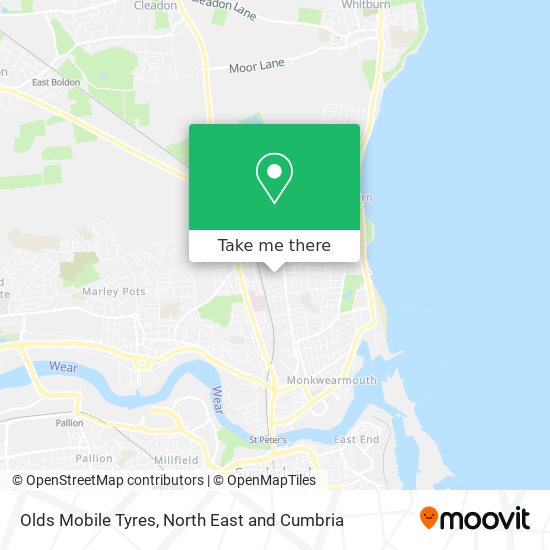 Olds Mobile Tyres map