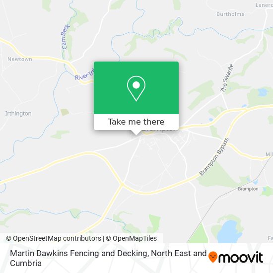 Martin Dawkins Fencing and Decking map