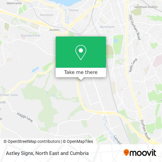 Astley Signs map