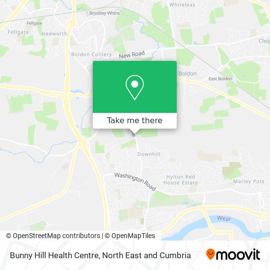 Bunny Hill Health Centre map