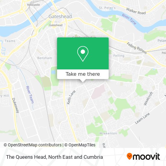 The Queens Head map