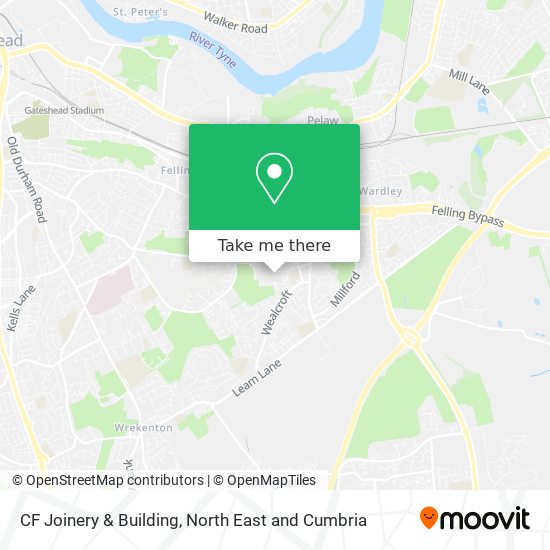 CF Joinery & Building map