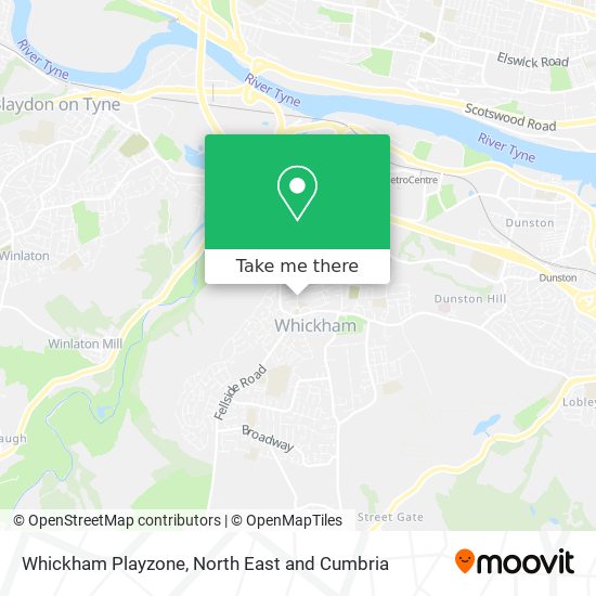 Whickham Playzone map