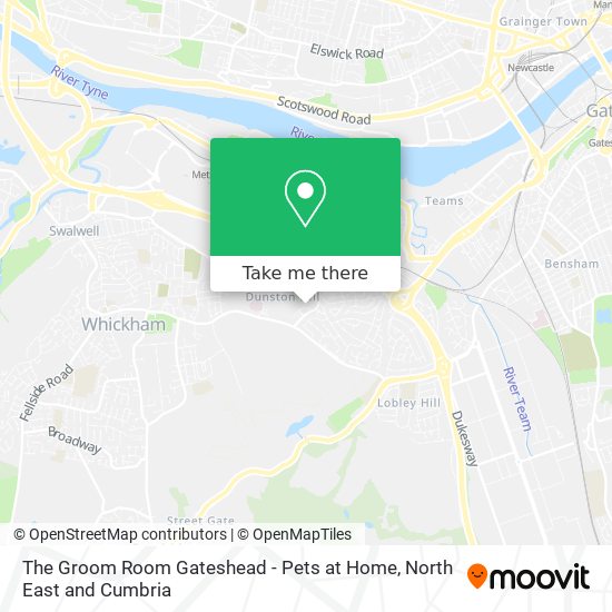 The Groom Room Gateshead - Pets at Home map