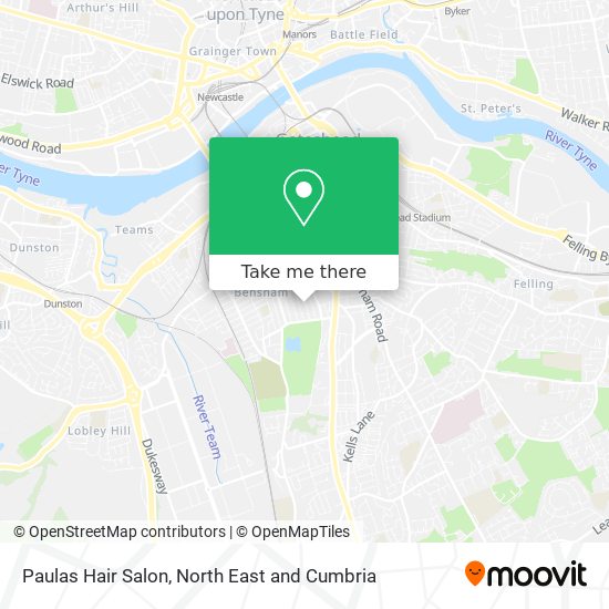 Paulas Hair Salon map