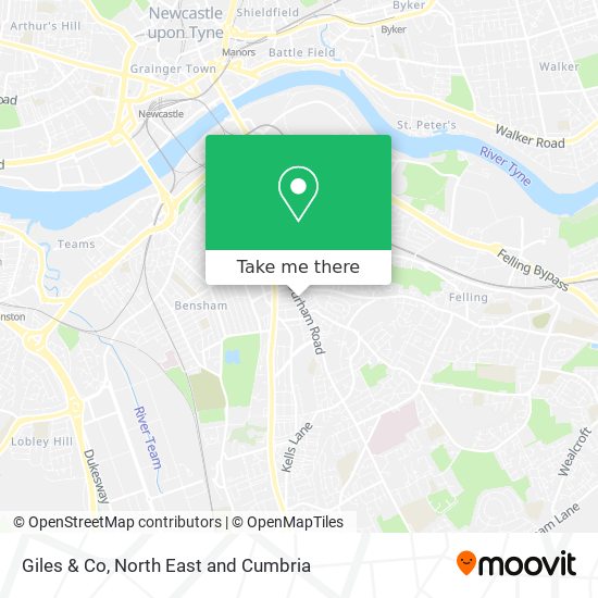 Giles & Co map