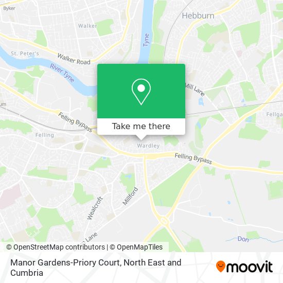 Manor Gardens-Priory Court map