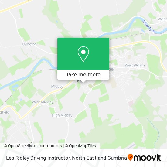 Les Ridley Driving Instructor map