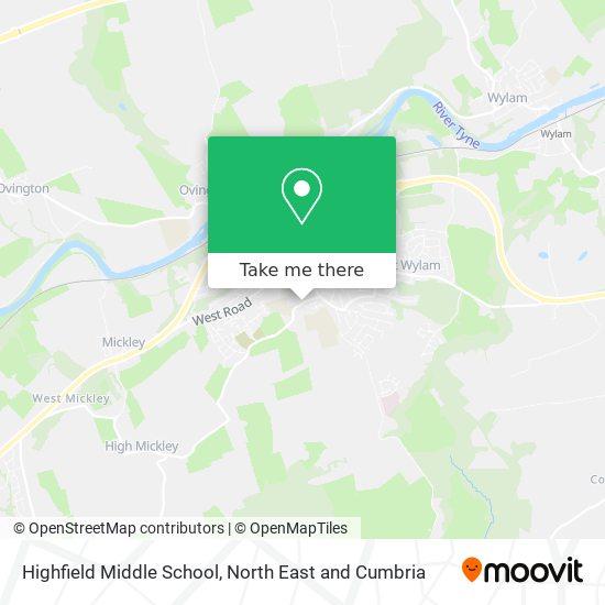 Highfield Middle School map