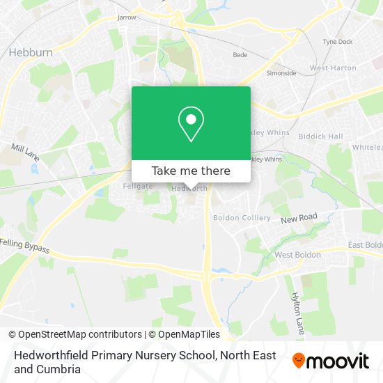 Hedworthfield Primary Nursery School map