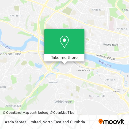 Asda Stores Limited map