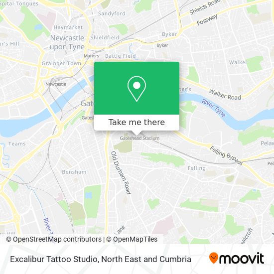 Excalibur Tattoo Studio map