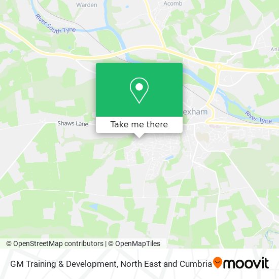 GM Training & Development map