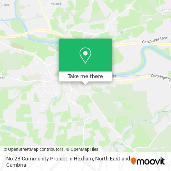 No.28 Community Project in Hexham map