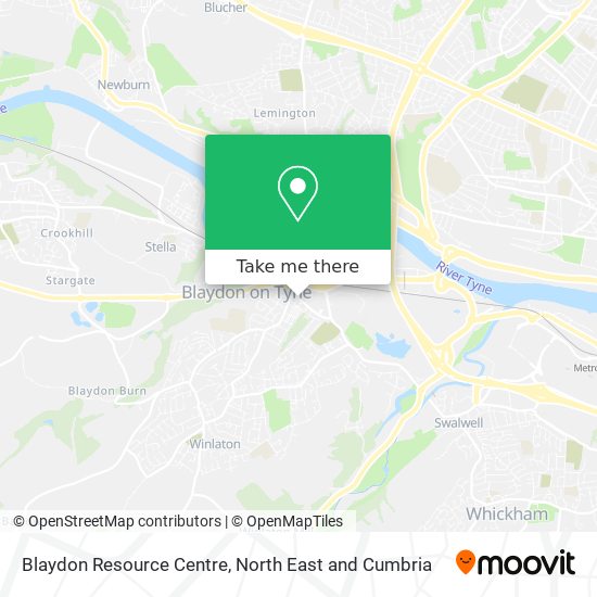 Blaydon Resource Centre map
