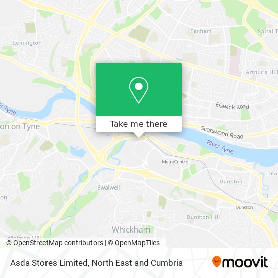 Asda Stores Limited map