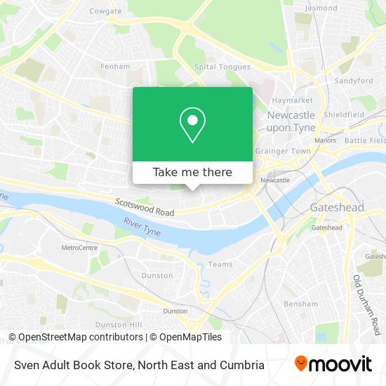 Sven Adult Book Store map