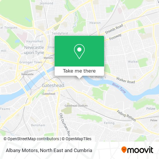 Albany Motors map