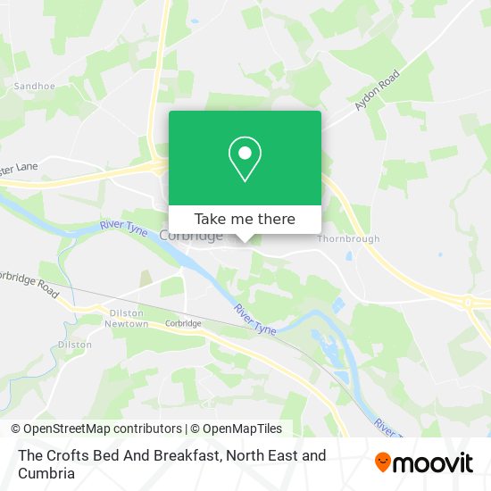 The Crofts Bed And Breakfast map
