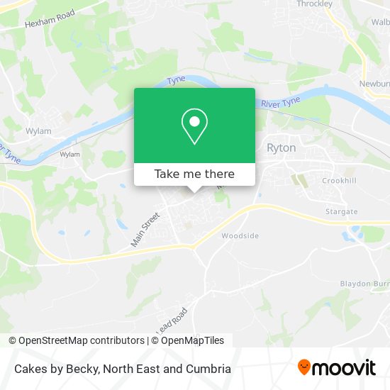 Cakes by Becky map