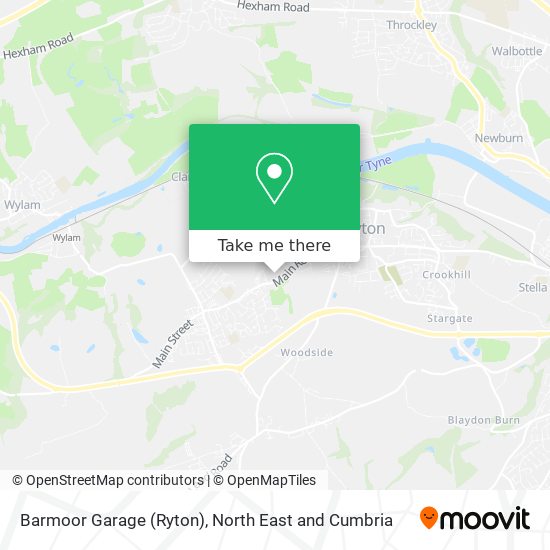 Barmoor Garage (Ryton) map