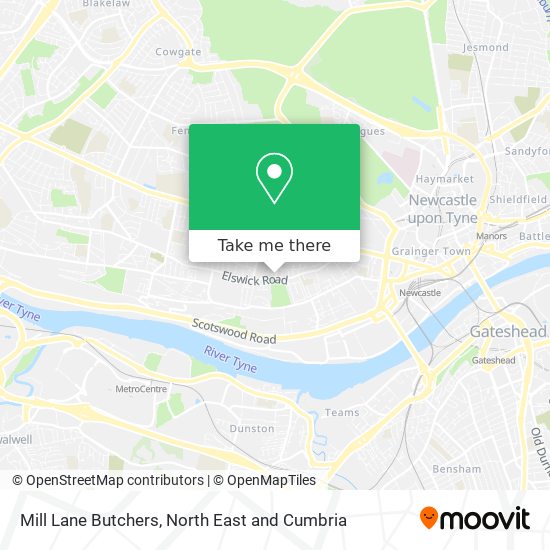 Mill Lane Butchers map