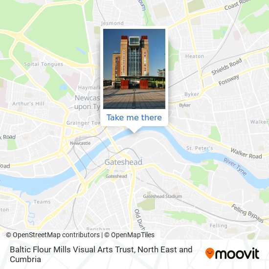 Baltic Flour Mills Visual Arts Trust map