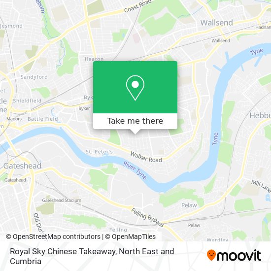 Royal Sky Chinese Takeaway map