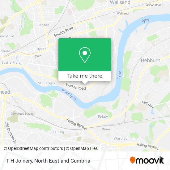 T H Joinery map