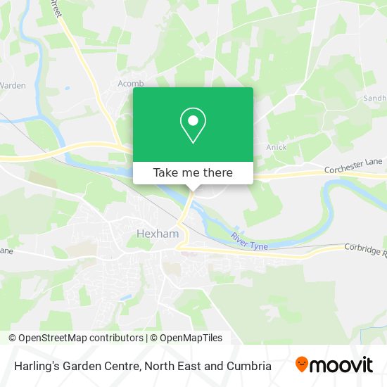 Harling's Garden Centre map