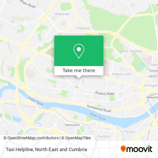 Taxi Helpline map