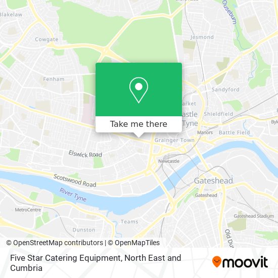 Five Star Catering Equipment map