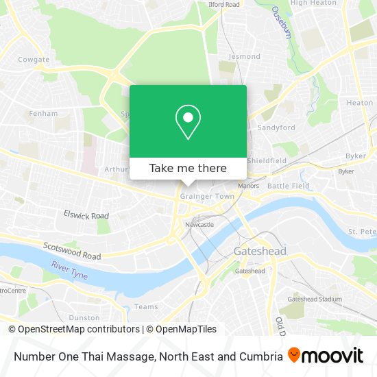 Number One Thai Massage map