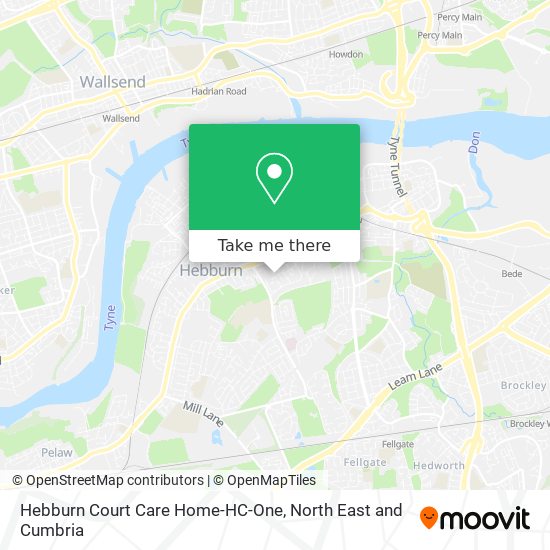 Hebburn Court Care Home-HC-One map