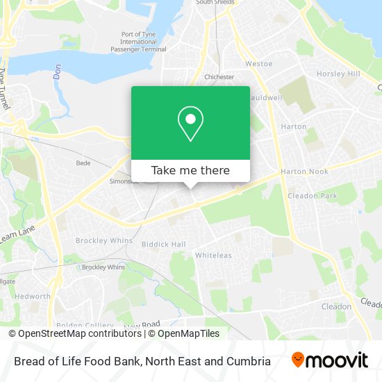 Bread of Life Food Bank map