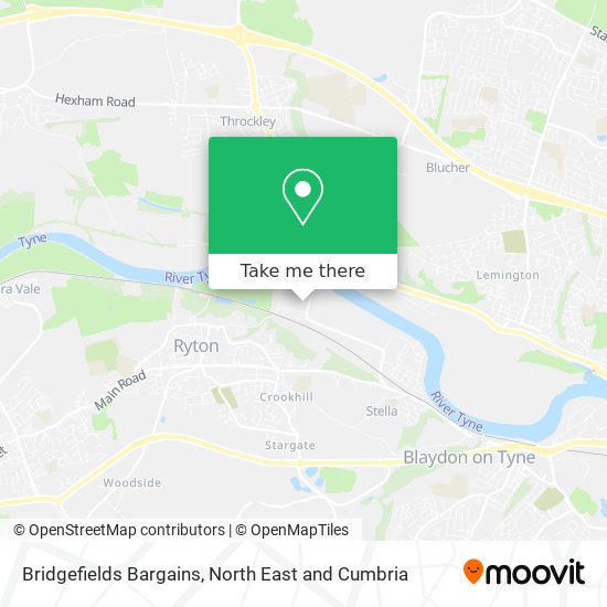 Bridgefields Bargains map