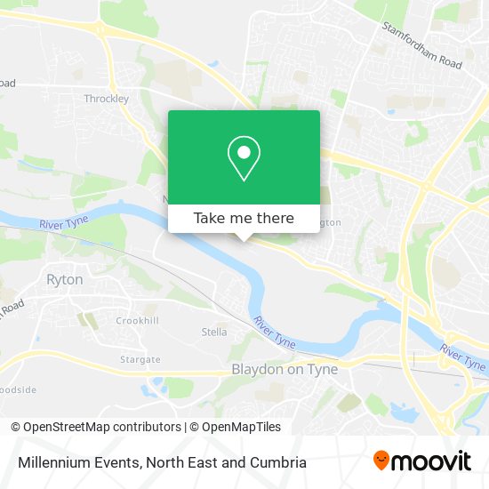 Millennium Events map