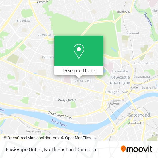 Easi-Vape Outlet map