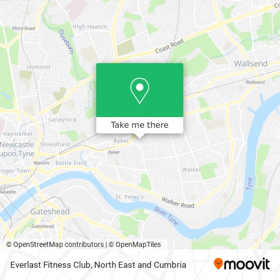 Everlast Fitness Club map
