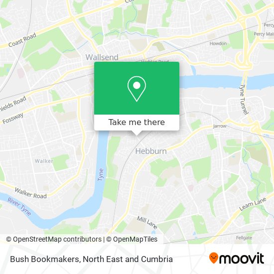Bush Bookmakers map
