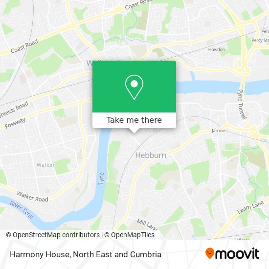 Harmony House map