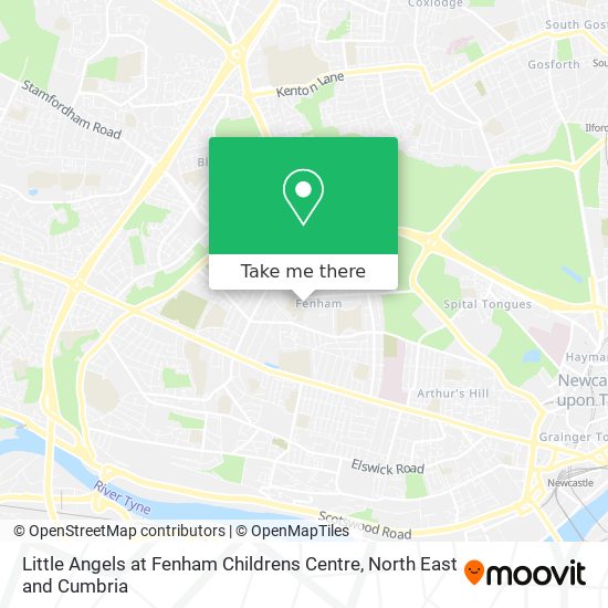 Little Angels at Fenham Childrens Centre map