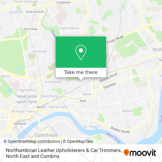 Northumbrian Leather Upholsterers & Car Trimmers map