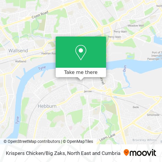 Krispers Chicken/Big Zaks map